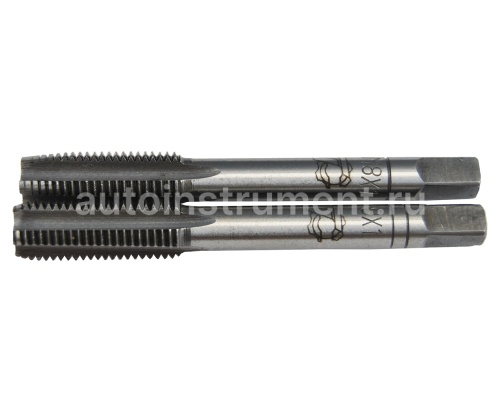 Метчик ручной М8×1.0 (М 8 × 1.0) 2шт. пластиковый футляр АВТОДЕЛО 40822