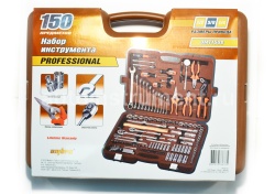 Набор инструмента OMBRA OMT150S (150 предметов) 1/4",3/8",1/2" 6 гр. пласт.кейс