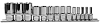 Набор головок 14 пр. OMBRA 1/2" 3/8" 1/4" TORX Е4-Е24 удлин.