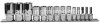 Набор головок 14 пр. OMBRA 1/2" 3/8" 1/4" TORX Е4-Е24 удлин.