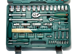 Набор инструмента Jonnesway SO4H52477S (77 предметов) 1/4" 4-13мм. 1/2" 12-32мм.