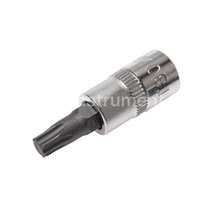 Головка с насадкой TORX 1/4" х T30H, с отверстием, длина 37мм JTC-23530