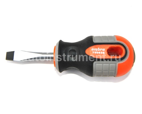 Отвёртка шлицевая 6х 38мм. OMBRA 750638
