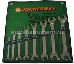Набор ключей рожковых 8 шт. Jonnesway 6-22мм. W25108S