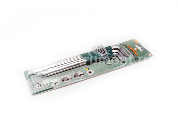 Набор шестигранников 9 шт. Jonnesway 11/16"-3/8" с шаром ЕХTRA LONG H06SA209S