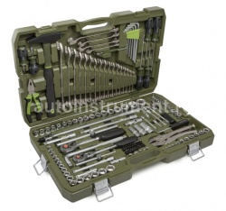 Набор головок 1/4", 3/8", 1/2" с инструментом, 147 предметов Дело Техники 620847