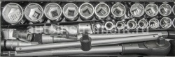 Набор инструмента 3/4"DR 6-гранных 24 пр. (метал. кейс) ROCK FORCE RF-6241-5