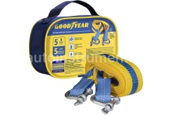Буксировочный трос ленточный Goodyear с шаклами 5 тонн, 5 метров GY004005