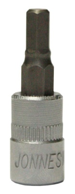 Головка торцевая со вставкой HEX Н5 1/4" Jonnesway L=37мм. S09H205