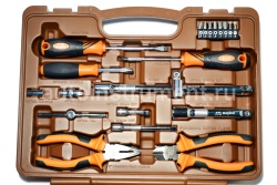 Набор инструмента OMBRA OMT69S (69 предметов) 1/4",1/2" 6 гр. пласт.кейс