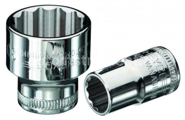 Головка торцевая 19мм. 1/2" HEYCO 12гр.
