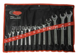 Набор ключей комбинированных 10-32мм 14 пр.(на полотне) ROCK FORCE RF-5141