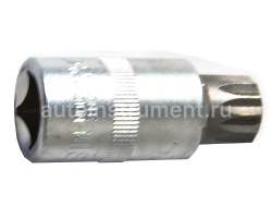Головка торцевая со вставкой SPLINE М18 1/2" АВТОДЕЛО L=55mm 39518