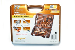 Набор инструмента OMBRA OMT77S (77 предметов) 1/4",1/2" 6 гр. пласт.кейс