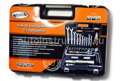 Набор инструмента АВТОДЕЛО 39933 (33 предметов) 1/2" пласт.кейс