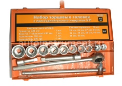 Набор головок грузовой 14 пр. АВТОДЕЛО 3/4" 22-50мм. 39828