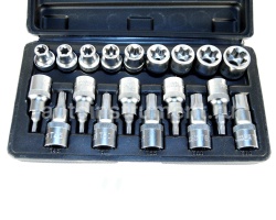 Набор головок TORX 19 пр. АВТОДЕЛО 1/2" Е10-Е24, Т20-Т70 39840
