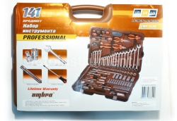 Набор инструмента OMBRA OMT141S (141 предметов) 1/4",3/8",1/2" 6 гр. пласт.кейс