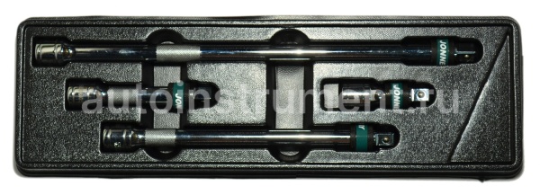 Набор удлиннителей 4 пр. Jonnesway 1/2" 75-375мм. с фиксатором S60H4104S
